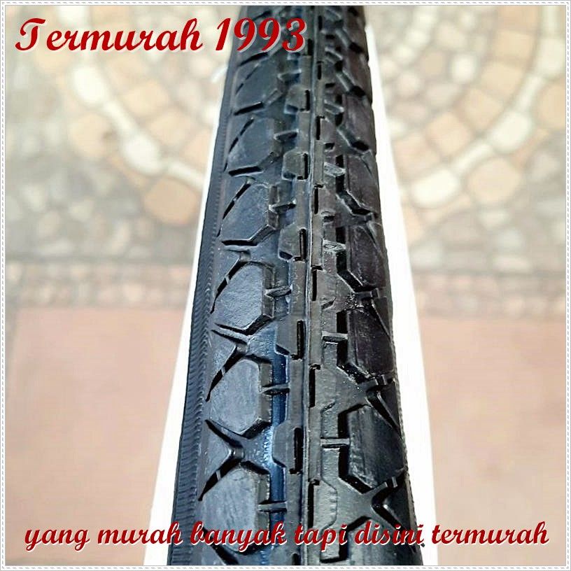 BAN LUAR LUCKY STONE 24 x 1.75 LIST PUTIH Sparepart Sepeda Termurah