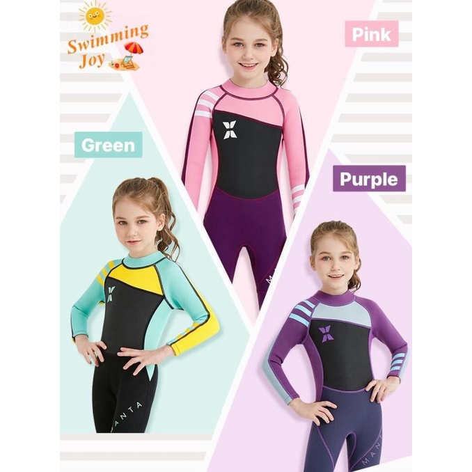 Baju Renang Anak Diving Neoprene 2.5 MM UPF 50+ Dive & Sail Wetsuit