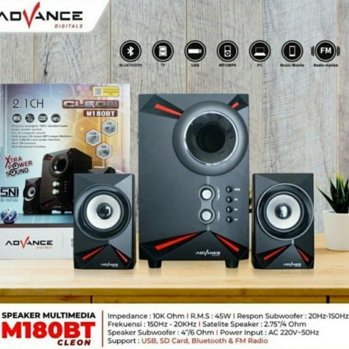 Speaker aktif advance M180BT bluetooth speaker