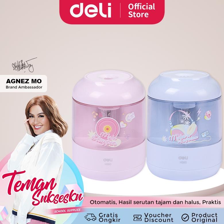 

Promo [Deli X Agnez Mo] Deli Electric Rotary Sharpener / Rautan Pensil Otomatis Hasil Runcing Dan Halus Ch560 Brcs65