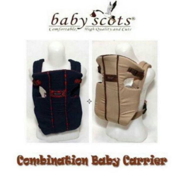 ➵ Gendongan depan baby scots Gendongan Depan POLOS - Scots Combination Baby Carrier ISG001 ❆ ✻