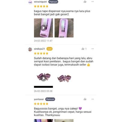 

Diskon 1 Pcs Tape Dispenser Ungu/Purple, Etona 3300 Premium! Cakepppp Lmsrys85