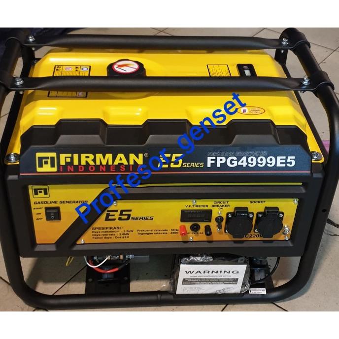 Genset 3500 Watt Gasoline Firman Fpg4999E5 Genset