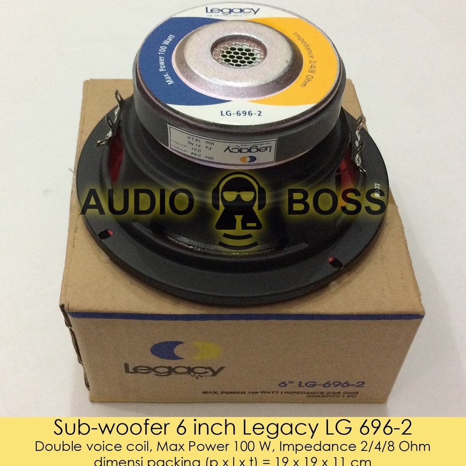 Speaker Subwoofer 6 inch Legacy LG 696-2 / Subwoofer 6" Legacy LG 696-2 Legacy LG 696 kpw