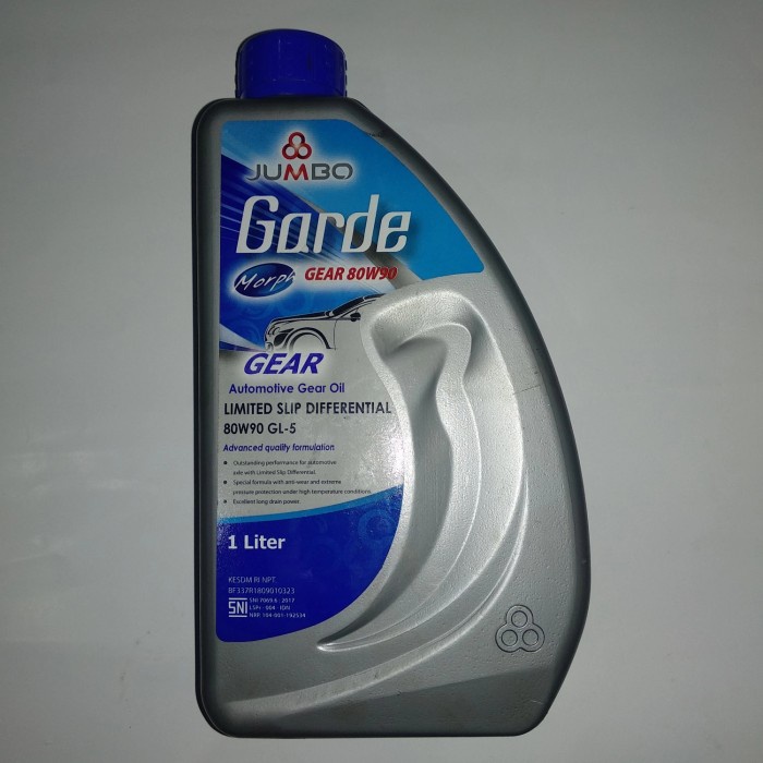 Bestseller Jumbo Garde Oil Gear Sae 80W90 Gl-5 Original