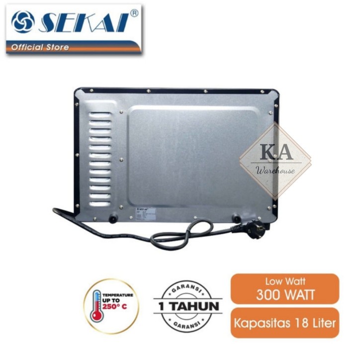 Oven Listrik Sekai Low Watt 18 Liter Ov 180 / Oven Listrik Sekai 18L