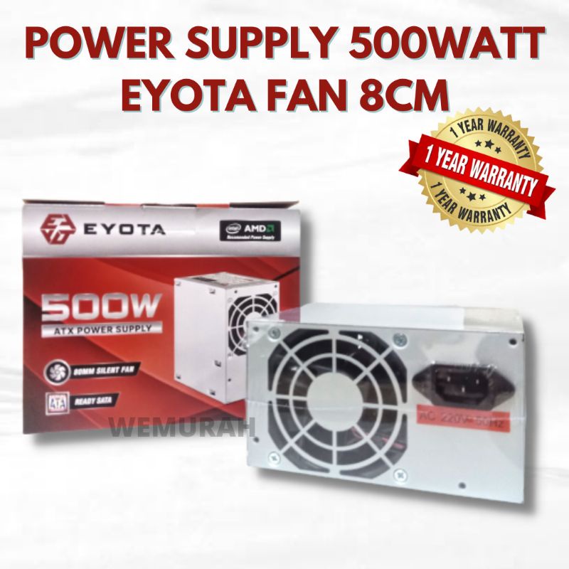 Power Supply 500Watt Komputer- Psu Komputer/Pc 500 Watt