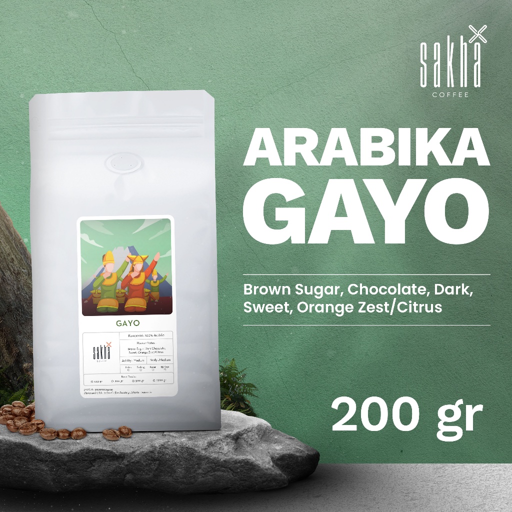 

Biji Kopi Bubuk Arabika Gayo Aceh Sumatra Arabica Coffee Beans Single Origin Grade 1 Coffe Roast