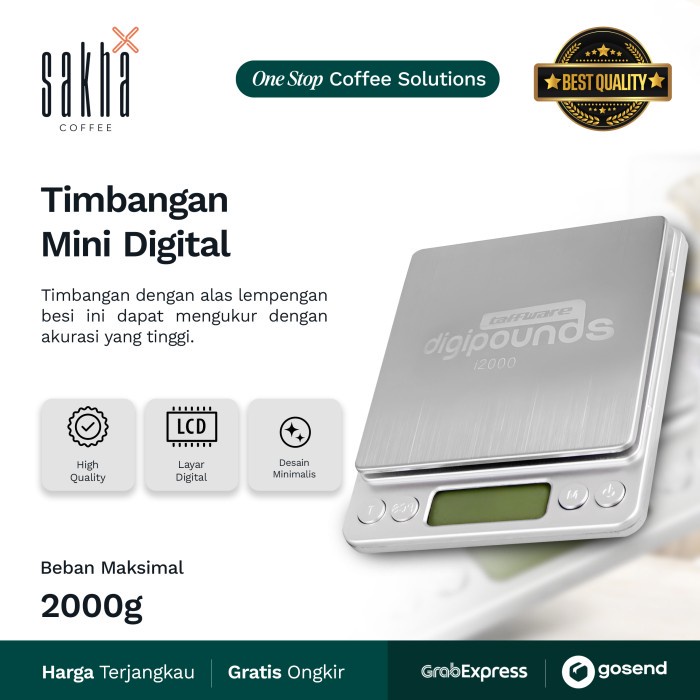 

Timbangan Mini Digital Kopi Bumbu Dapur Coffee Scale Alat Seduh Manual