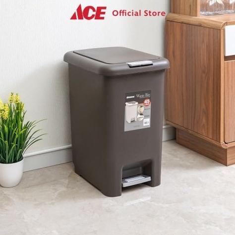 Ace - Krisbow 45 Ltr Tempat Sampah Plastik - Cokelat