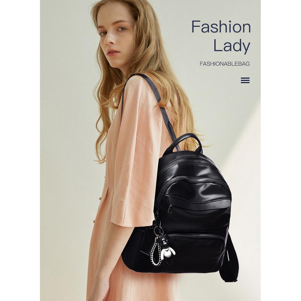 [ BRS ] 9.9 SHOPEE SALE TAS RANSEL IMPORT WANITA BADOO 2516 BAHAN KULIT TEBAL DAN AWET FREE GANTUNGA