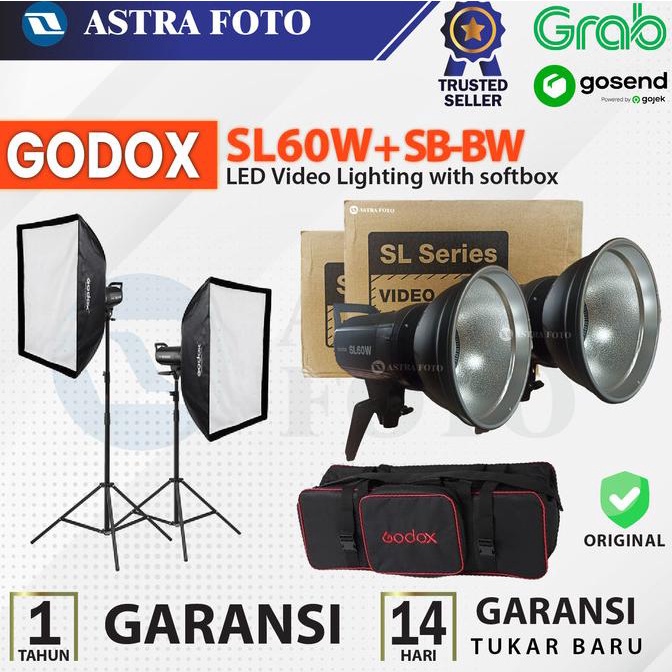 BARU  Paket Lampu Studio Godox SL60W - Godox SL 60 W LED Video Lighting