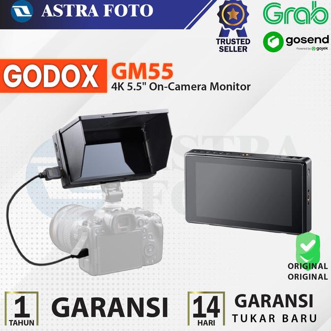 BARU  GODOX GM55 4K 5.5" On-Camera Monitor - GODOX GM 55