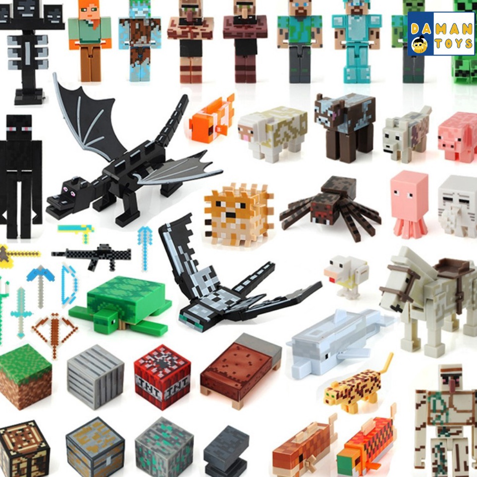★★★ HcJ Bricks Mini Figure Mine craft/Figure mine craft/ mainan mine craft/ Minecraft Enderman stray