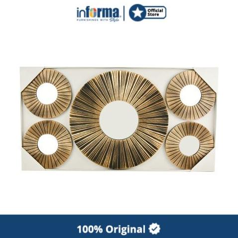 Informa Hiasan Dinding Set 5 Pcs Km22 - Gold