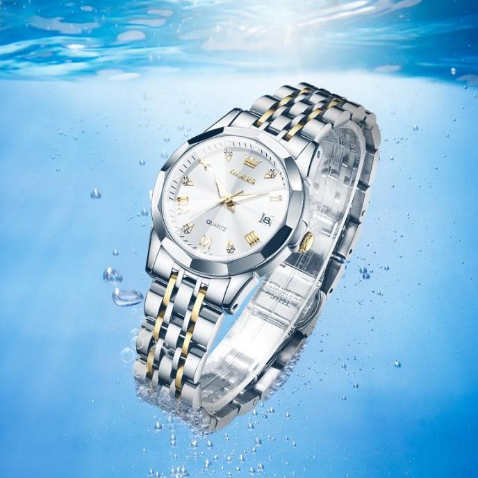 OLEVS JAM TANGAN WANITA ANTI AIR ANAK PEREMPUAN CEWEK KECIL RANTAI TRIHANDAYANI570