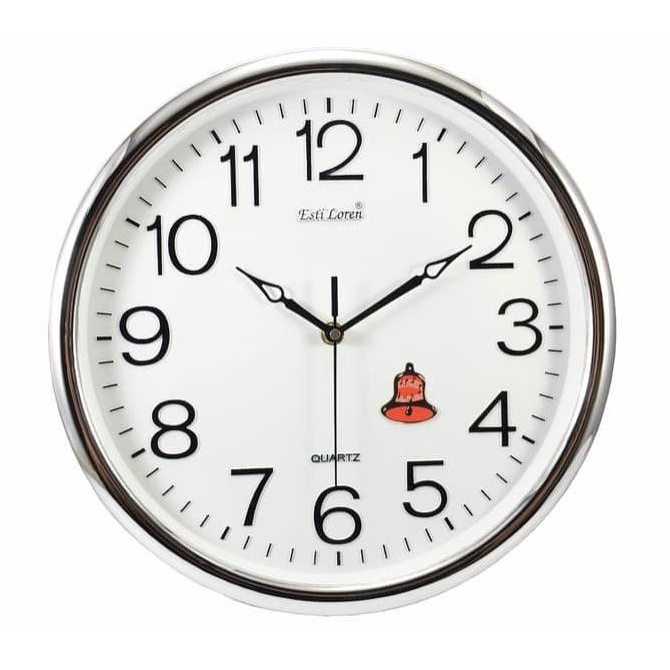 Jam Dinding Esti Loren Melody Striking Bunyi Musik Diameter 32cm