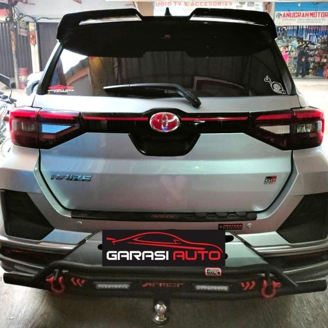 Tanduk Belakang Bumper Towing Bar Besi Mobil Calya Sigra Rhino Armor
