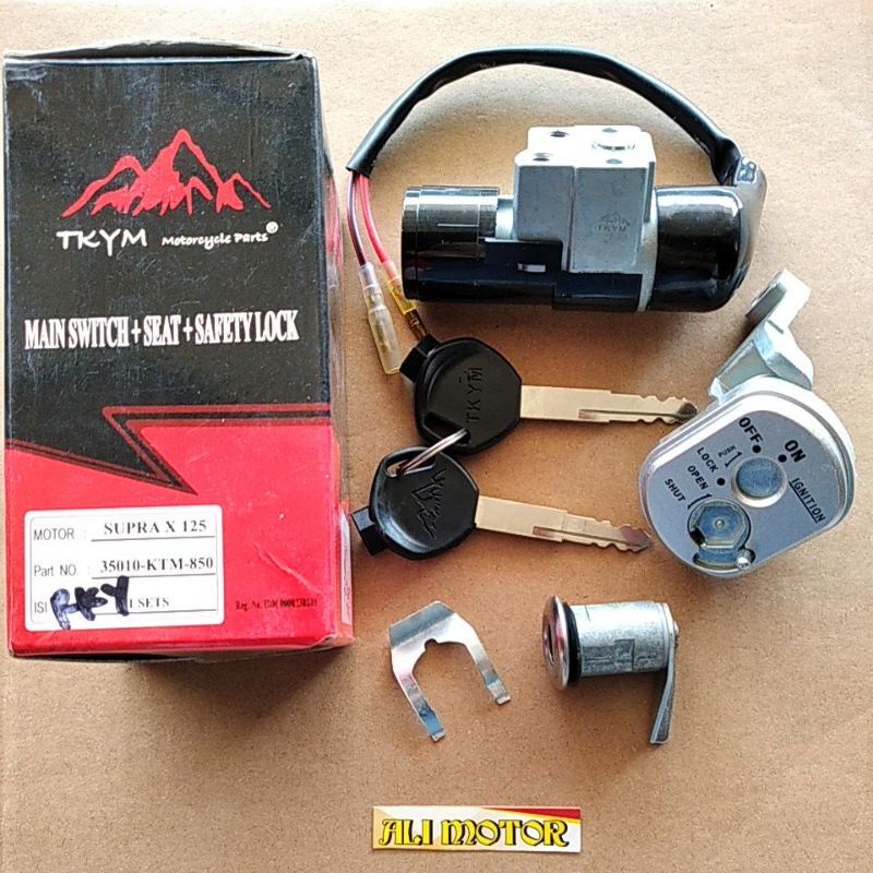 Kunci kontak SET supra x 125  35010-KTM-850 ori TAKAYAMA