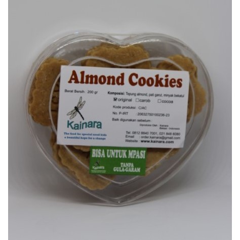 

Kainara Sehat. Kue Kering-Almond Cookies(,Carob Dan Cocoa)/Kue Sehat/Cookies Sehat