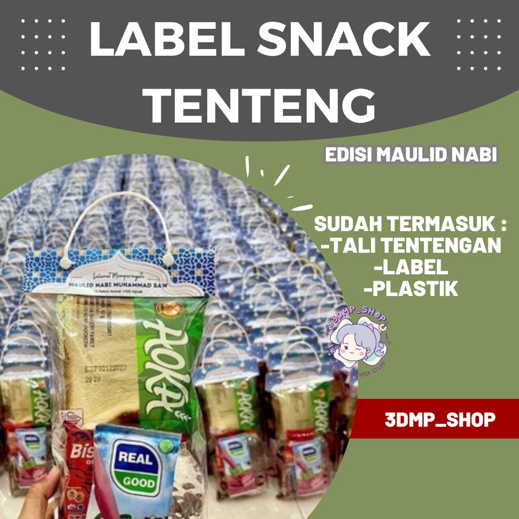 

[MINIMAL ORDER 20PC] Label snack MAULID NABI MUHAMMAD angpau angpao parcel