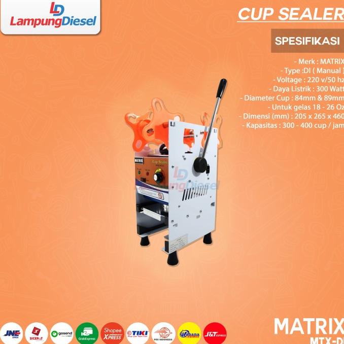 Silahkan Order] MATRIX Cup Sealer  Manual White Tinggi No Counter