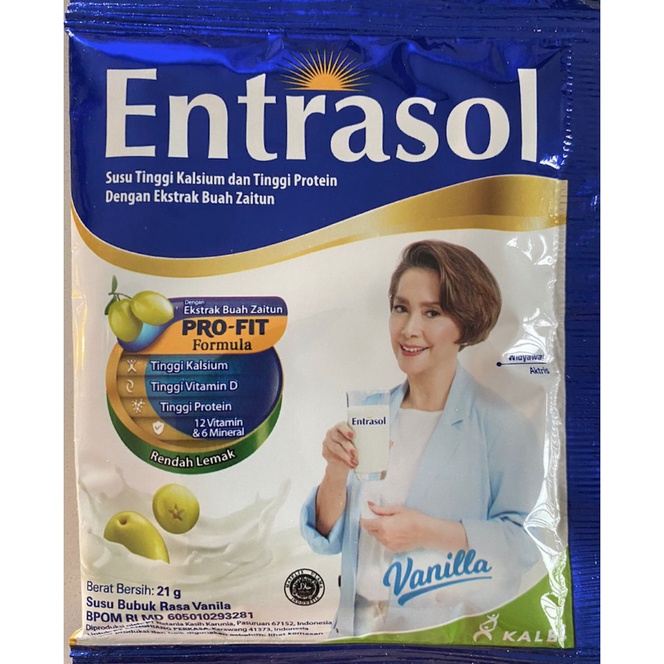 

Susu Entrasol Vanila Sachet (1 renceng isi 10 sachet)