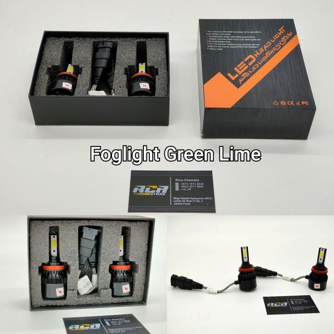 Paket Upgrade Lampu Toyota Agya 2017 Up Projector & Foglamp Lime