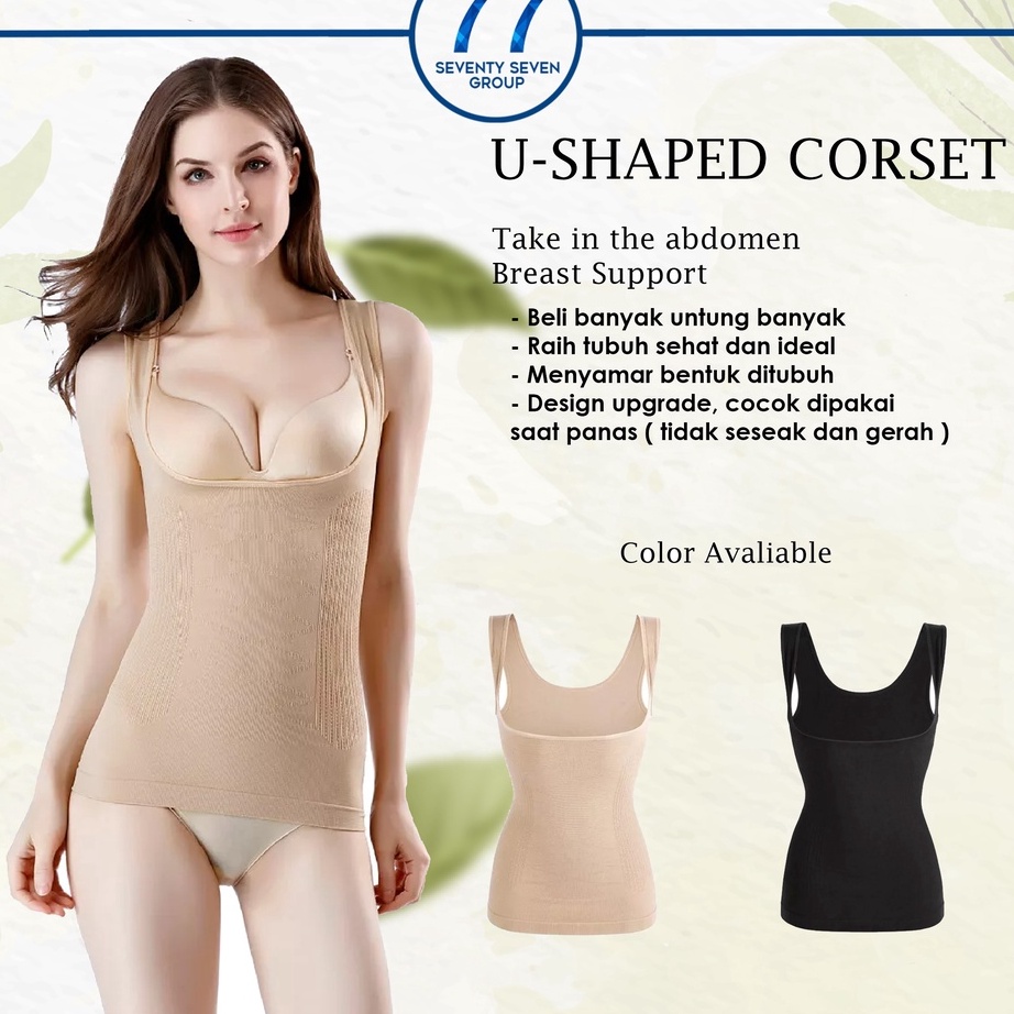 Star Seller. Korset Longtorso Dalaman Kebaya Korset Pelangsing Seamless Tanktop Bra Korset Pengecil 