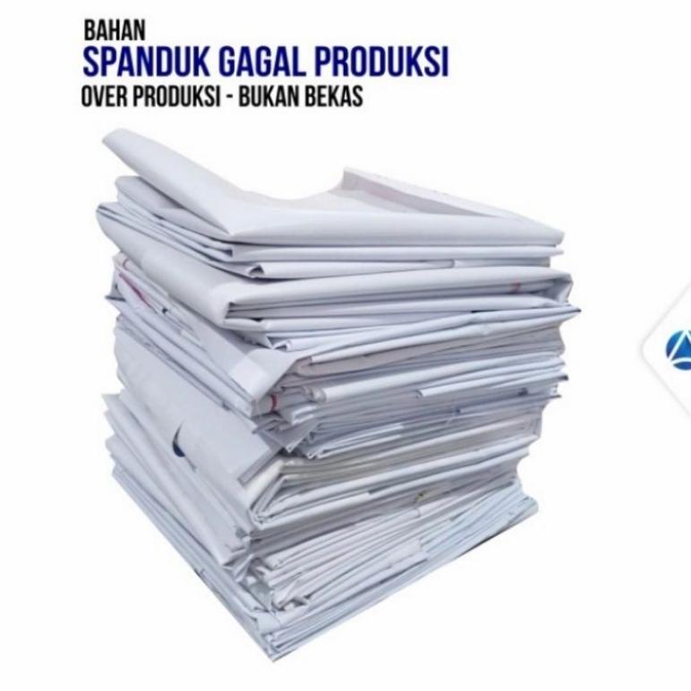 Bisa Cod Banner Spanduk Flexy 3X3 Meter Polos Bekas Sisa Produksi Gagal Cetak Diskon