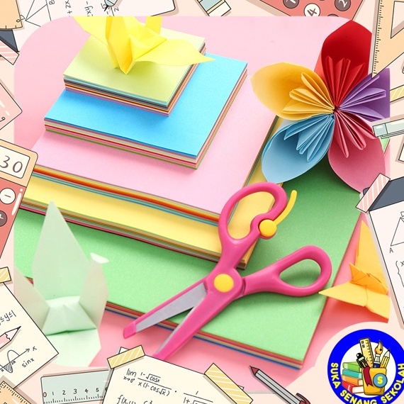 

10.10 HARGA GROSIR Kertas Lipat Origami Warna 2 Sisi 100 Lbr / 20 x 20Cm AT0058