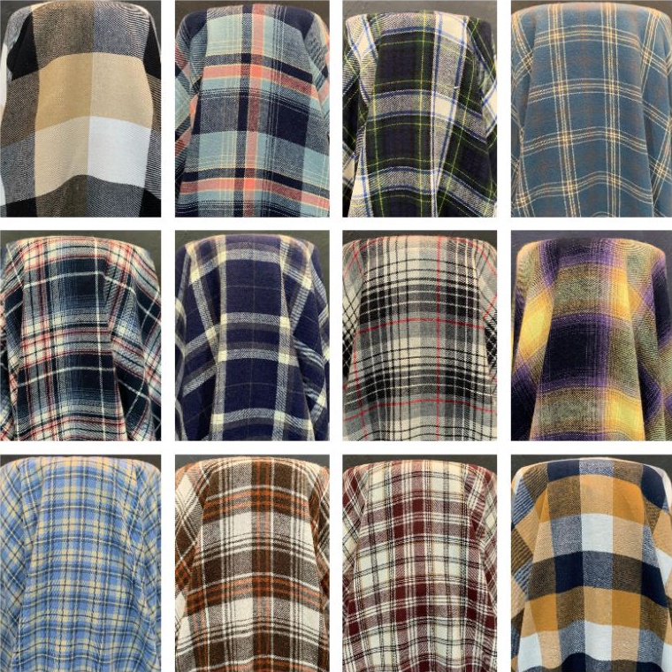 HARGA TERMURAH Kain Flanel Kotak Kotak Kain Flanel Meteran Kain Katun Bahan Kemeja Flanel
