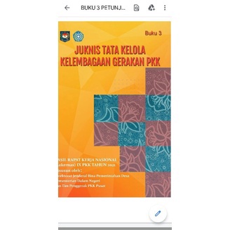 

DNE505 pesanan asrilazhari juknis tata kelola kelembagaan gerakan PKK buku 3 <<>>