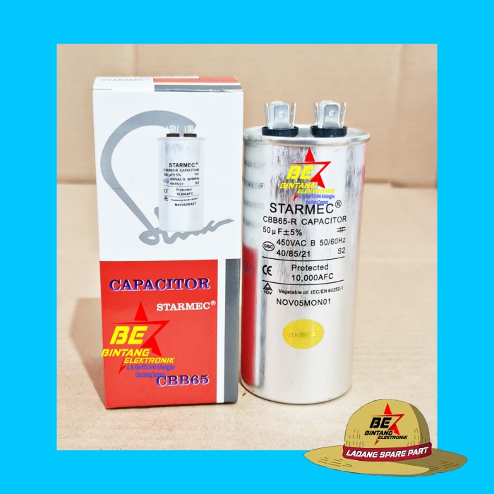 Kapasitor Ac 50 Uf SMC Micro Capasitor Ac 50uf 450 Volt Mikro Farad terbaik