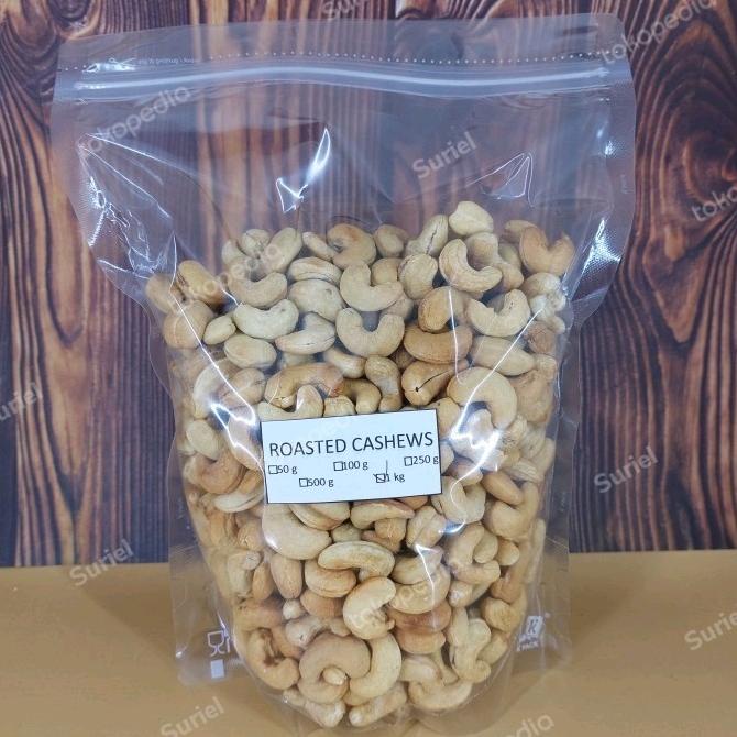 

BARANG TERLARIS KACANG MEDE METE PANGGANG JUMBO / ROASTED CASHEWS 1 KG MAYANGSARI22054