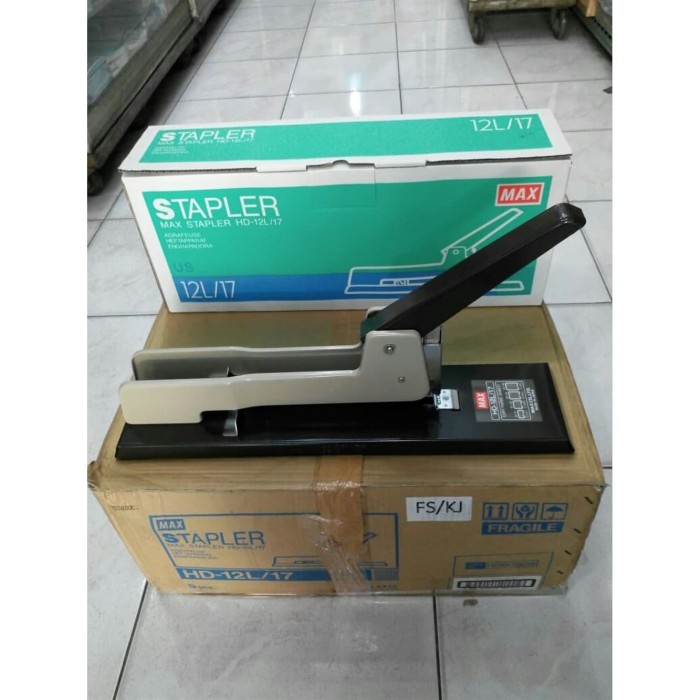 

Terlaris Max Staples Hd-12L/17 Heavy Duty Stapler Besar Hekter Jilid