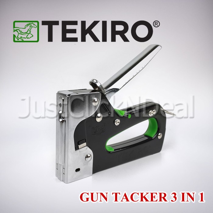 

Terlaris Tekiro Tembakan Staples 3 In 1 Stapler Jok Kanvas Bingkai Gun Tacker