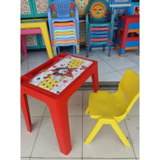 ,,,,,,,] SET MEJA KURSI ANAK OKT OLYMPLAST