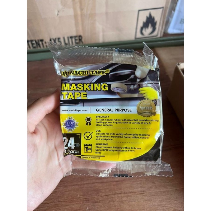 

paling diminati] Lakban Kertas Nachi Masking Tape 24mm