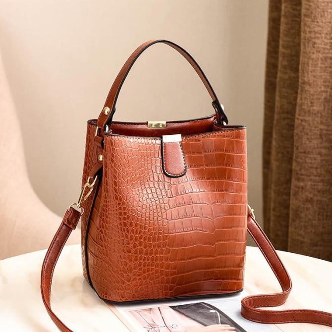 Croco Handbag Import Tas Batam TR1116 Tas Wanita Tenteng Korea Elegan