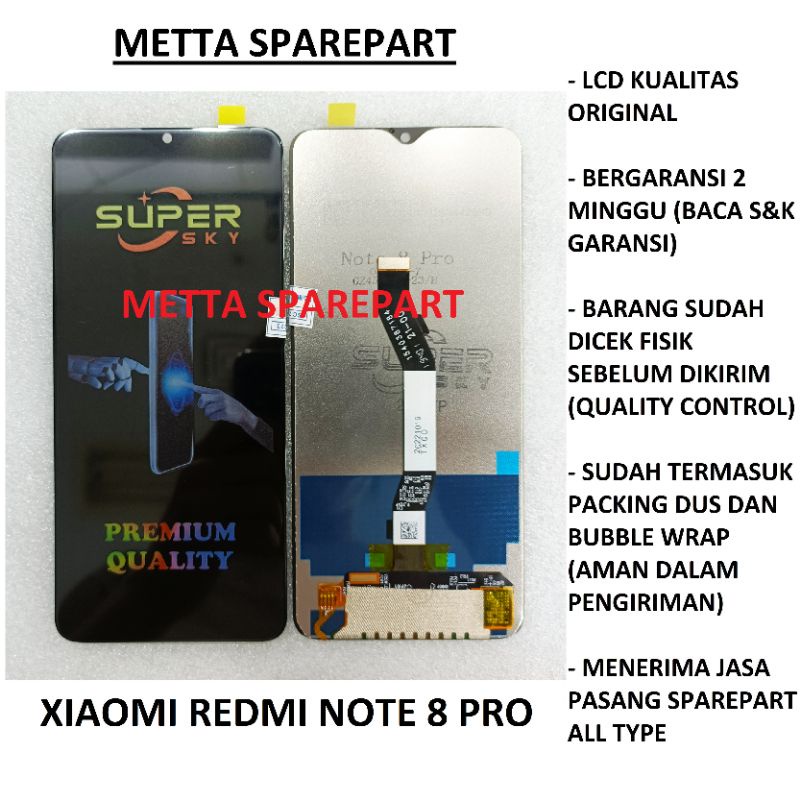 Original OEM LCD Touchscreen Xiaomi Redmi Note 8 Pro