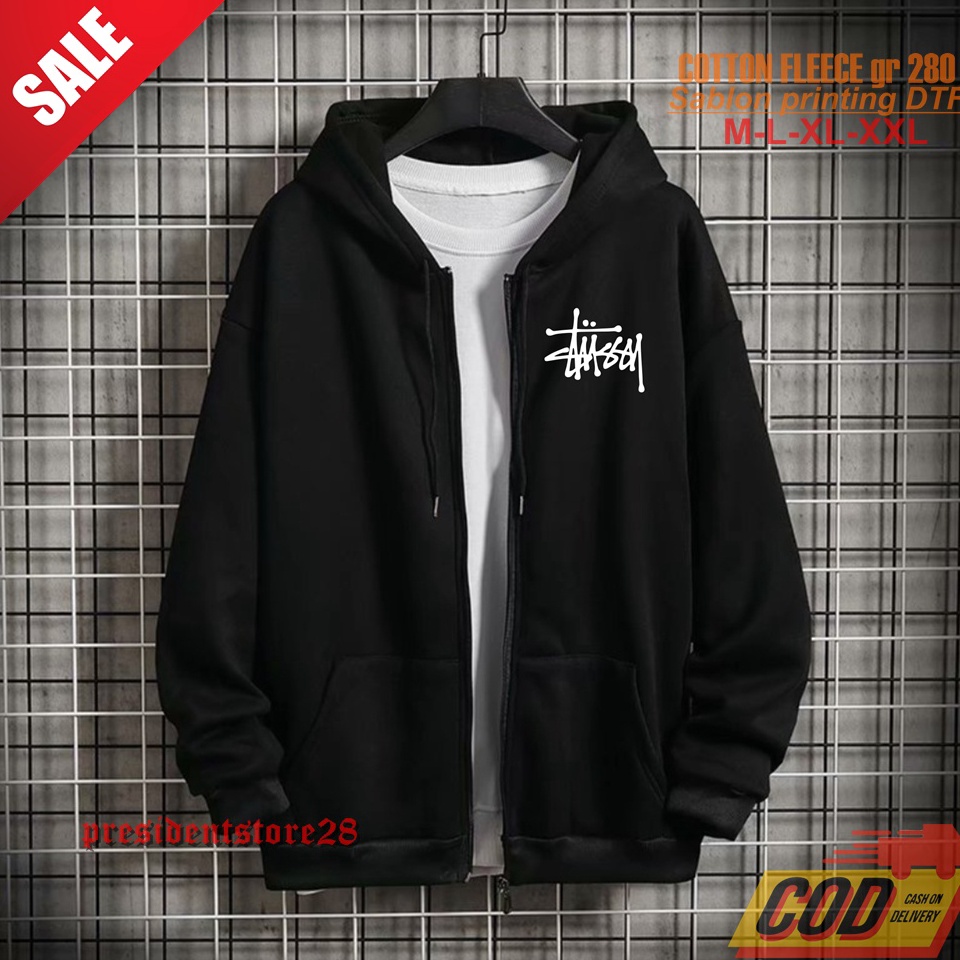 Viral.. ZIPPER STUSSY / HOODIE STUSSY / HOODIE DISTRO STUSSY / HOODIE JUMPER / JAKET HOODIE / ZIPPER