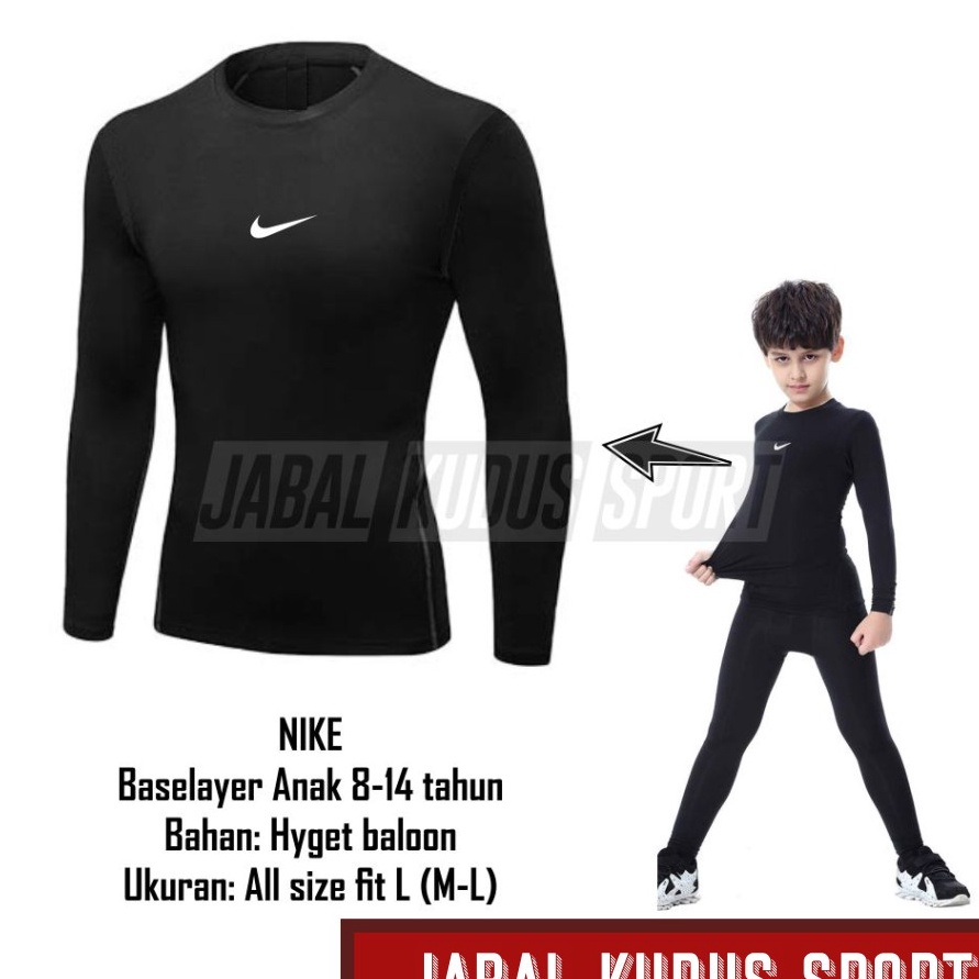 Baju Kaos Baselayer Manset Lengan Panjang Daleman Training Sport Olahraga Futsal Bola Senam Renang A