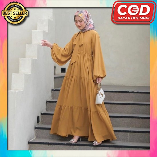 Midi Dress Wanita Midi Dress Dres Wsnita Dewasa Ghamis Gms Gemis Gamiss Rayon Crinkle Mididres Midi 