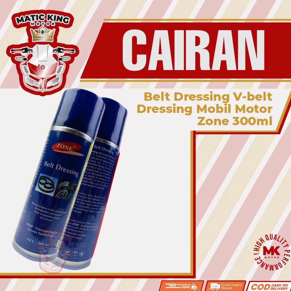 SALE Belt dressing V-belt Dressing Mobil Motor Zone 300 ml