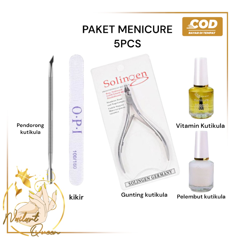 Paket Nail Art Nail Art Tools Perawatan Kuku Peralatan Manicure Pemula Alat Kuku Palsu Berkualitas S
