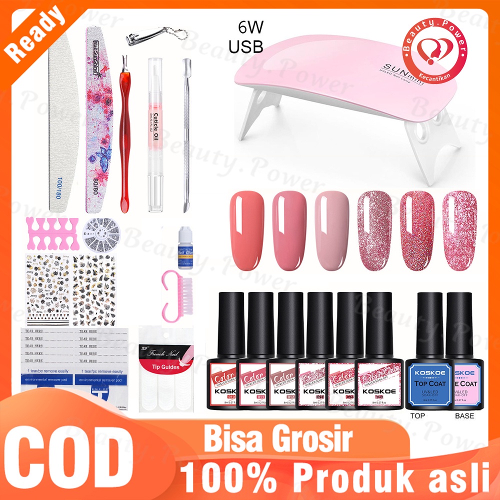 Paket Nail Art Nailart Kuku Palsu Seni Kuku Cod Bayar Di Tempat Untuk Usaha Kutek Nail Art Nail Art 