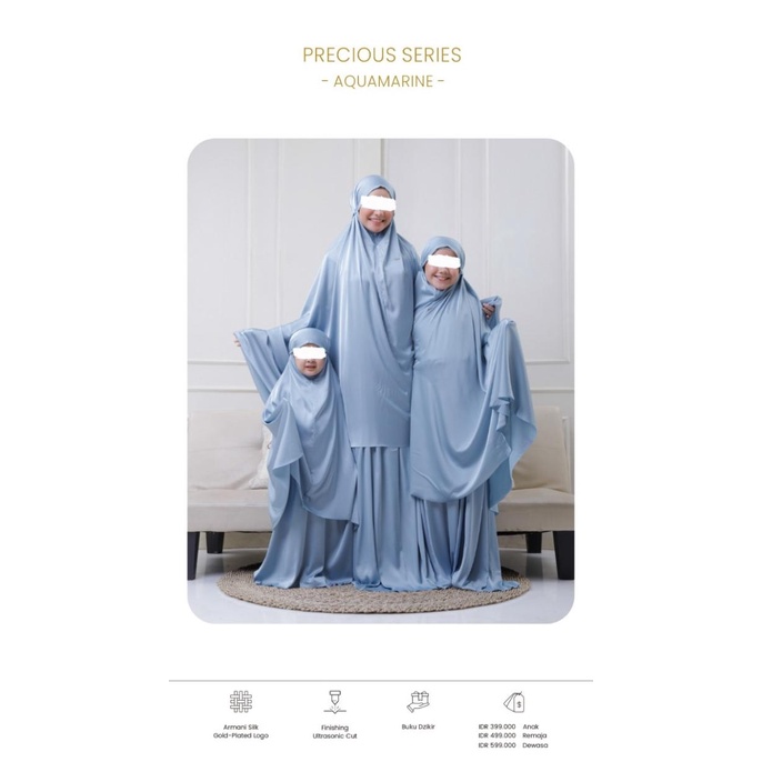 MUKENA PRECIOUS SERIES (ADULT / TEEN / CHILD PRAYER SET) - PPM