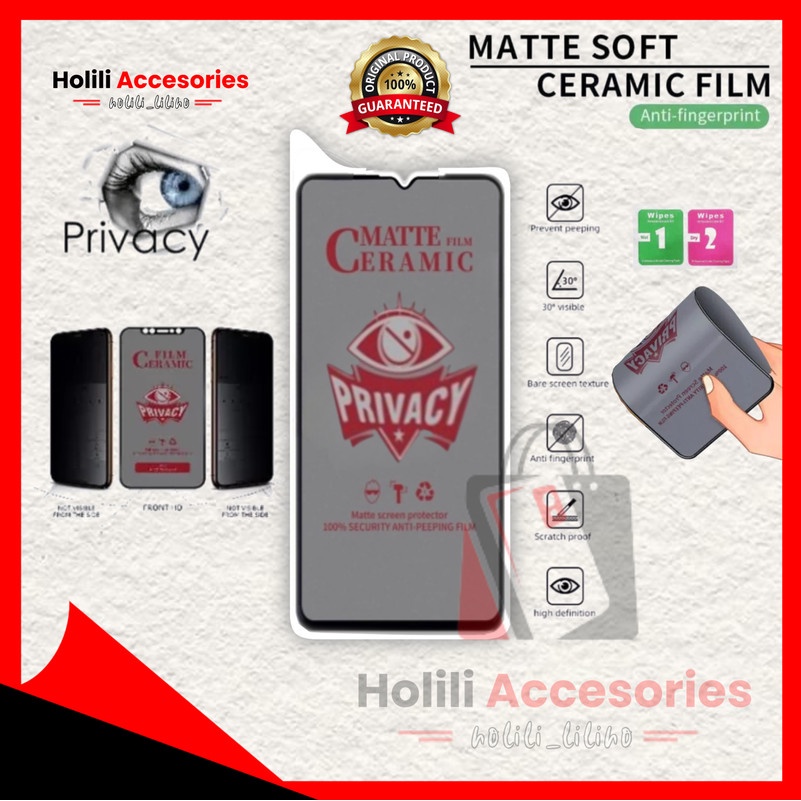Temper Glas Tipe Hp Samsung A03S Anti gores berbahan ceramic (Keramik) yang anti pecahdilapisi lapis