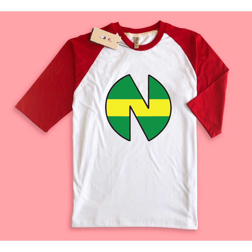 Kaos Raglan Anime Captain Tsubasa Nankatsu Logo